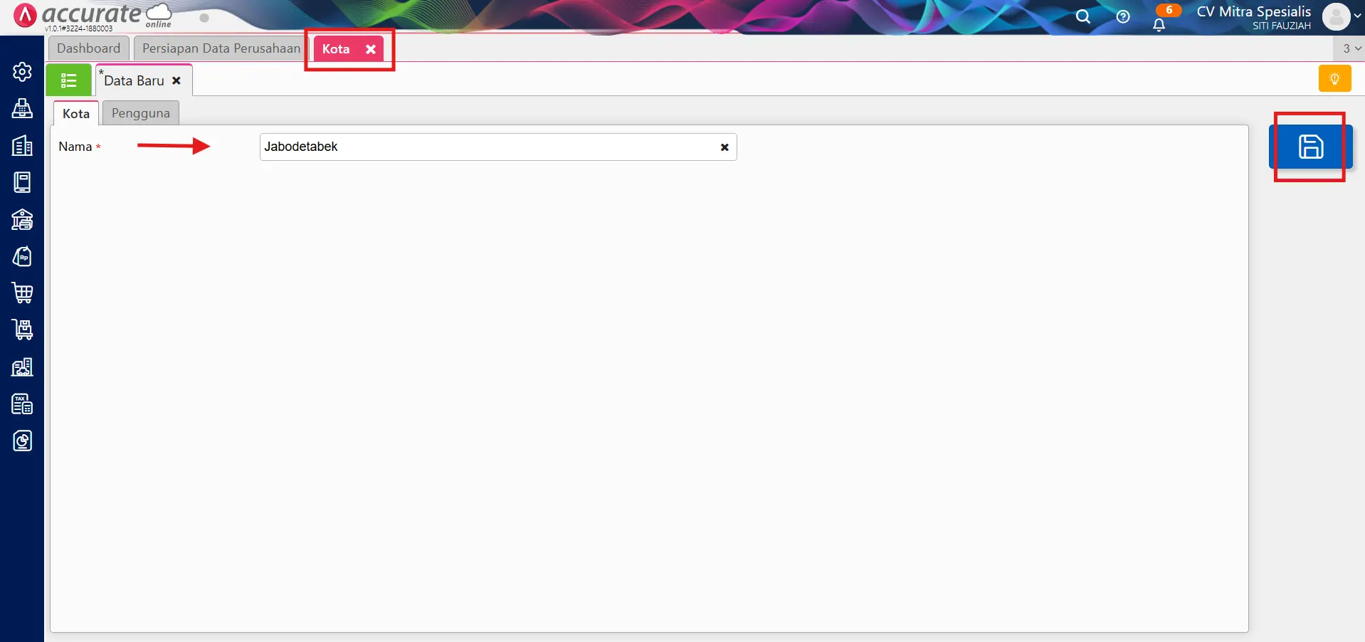 menggunakan fitur kategori keuangan
